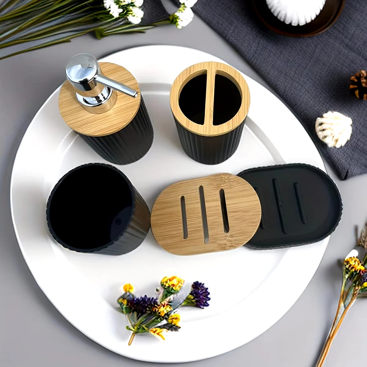 4Pcs Bathroom Accessories Set 