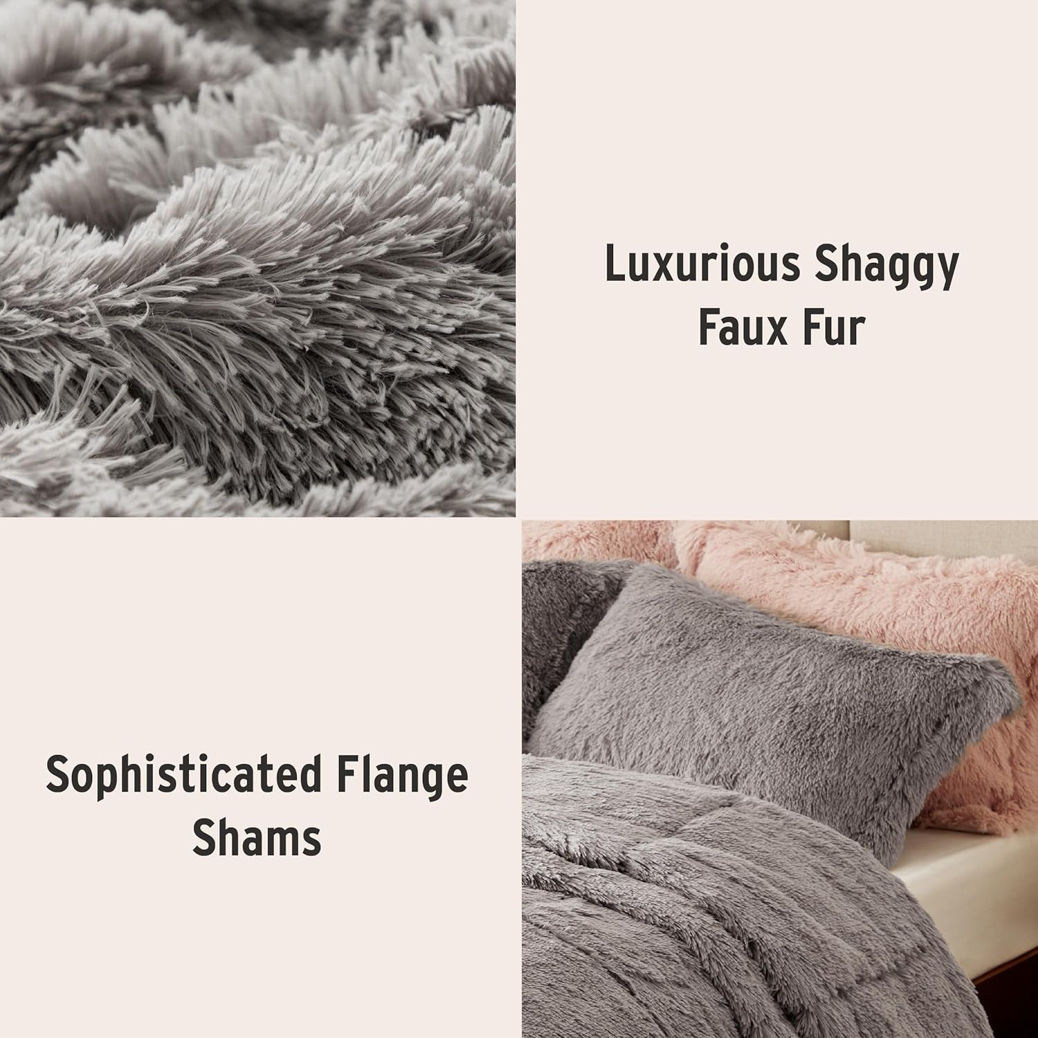  Modern Casual Ultra Soft All Season Fluffy Bedding 