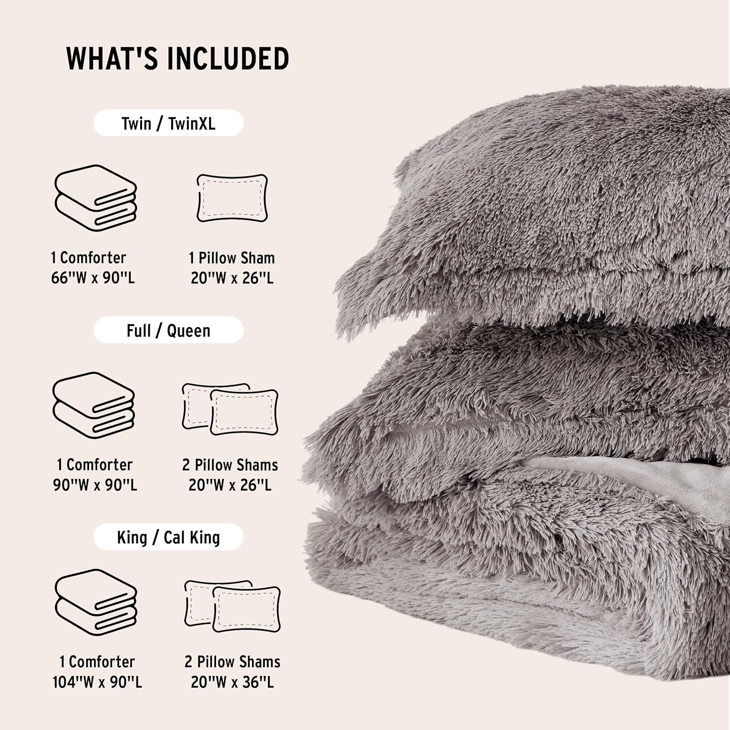  Modern Casual Ultra Soft All Season Fluffy Bedding 